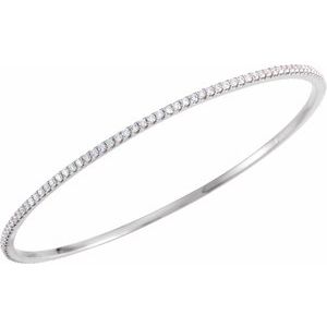 Accented Stackable Bangle Bracelet 