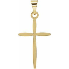 Load image into Gallery viewer, 14K Yellow 17x11 mm Cross Pendant
