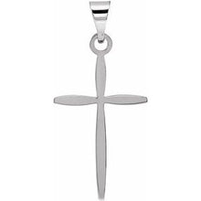 Load image into Gallery viewer, Platinum 17x11 mm Cross Pendant
