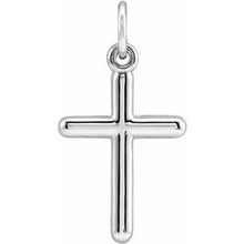 Load image into Gallery viewer, 14K White Cross Pendant
