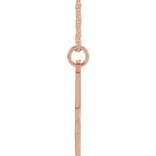 Charger l&#39;image dans la galerie, 14K Rose Gold-Plated Sterling Silver Script Initial J 16-18&quot; Necklace
