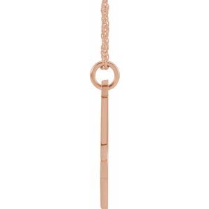 14K Rose Gold-Plated Sterling Silver Script Initial J 16-18" Necklace