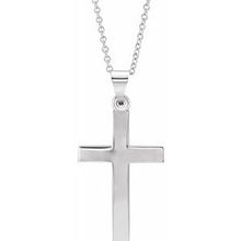 Charger l&#39;image dans la galerie, Sterling Silver Cross 18&quot; Necklace
