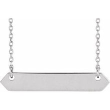 Load image into Gallery viewer, Sterling Silver 33x6 mm Geometric 16-18&quot; Necklace
