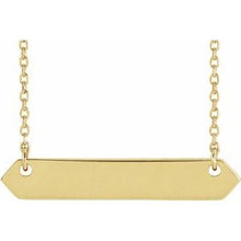 Load image into Gallery viewer, 18K Yellow Gold-Plated Sterling Silver 33x6 mm Geometric 16-18&quot; Necklace
