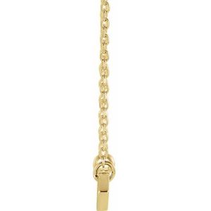 Engravable Geometric Necklace 