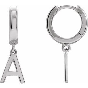Single Initial Earring