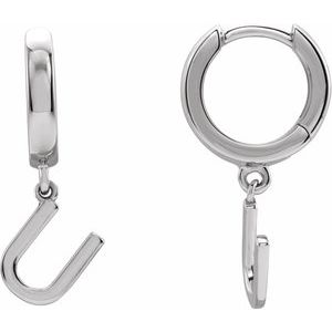 Single Initial Earring