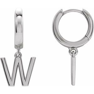Single Initial Earring