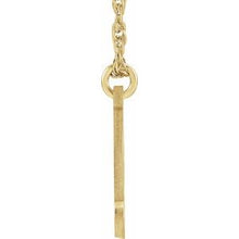 Charger l&#39;image dans la galerie, 14K Yellow Gold-Plated Sterling Silver Script Initial Q 16-18&quot; Necklace
