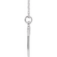 Load image into Gallery viewer, Sterling Silver Script Initial V 16-18&quot; Necklace
