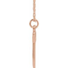 Charger l&#39;image dans la galerie, 14K Rose Gold-Plated Sterling Silver Script Initial V 16-18&quot; Necklace

