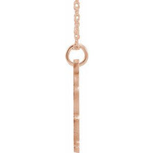 Charger l&#39;image dans la galerie, 14K Rose Gold-Plated Sterling Silver Script Initial R 16-18&quot; Necklace
