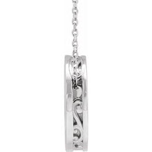 Load image into Gallery viewer, Engravable Scroll Disc Necklace or Slide Pendant
