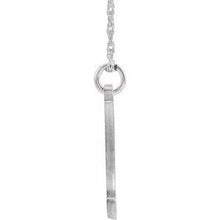 Load image into Gallery viewer, Sterling Silver Script Initial M 16-18&quot; Necklace
