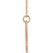 Charger l&#39;image dans la galerie, 14K Rose Gold-Plated Sterling Silver Script Initial M 16-18&quot; Necklace
