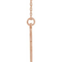 Charger l&#39;image dans la galerie, 14K Rose Gold-Plated Sterling Silver Script Initial O 16-18&quot; Necklace
