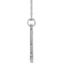 Load image into Gallery viewer, Sterling Silver Script Initial A 16-18&quot; Necklace
