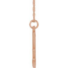 Charger l&#39;image dans la galerie, 14K Rose Gold-Plated Sterling Silver Script Initial A 16-18&quot; Necklace
