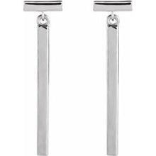 Load image into Gallery viewer, Sterling Silver Articulated Bar Earrings
