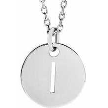 Load image into Gallery viewer, Sterling Silver Initial I 16-18&quot; Necklace
