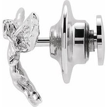 Load image into Gallery viewer, Sterling Silver 13x12 mm Dancing Angel Lapel Pin
