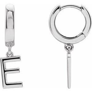 Single Initial Earring