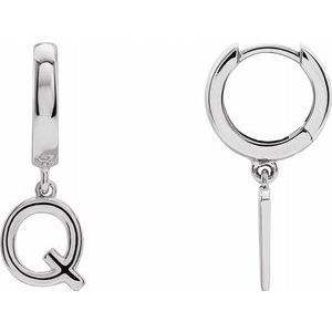 Single Initial Earring