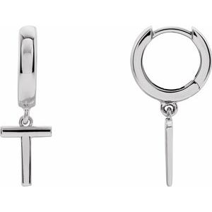 Single Initial Earring