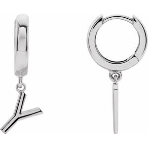 Single Initial Earring