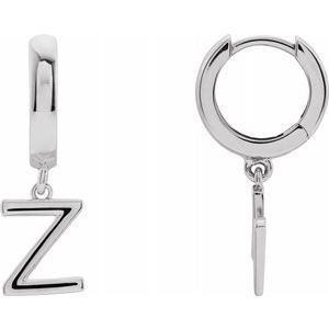 Single Initial Earring