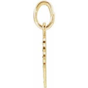 14K Yellow 10 mm Angel Pendant