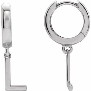 Single Initial Earring