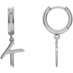 Single Initial Earring