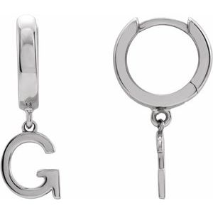 Single Initial Earring