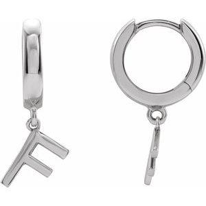 Single Initial Earring