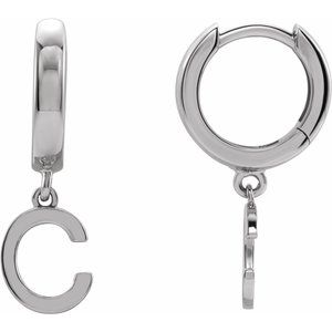 Single Initial Earring
