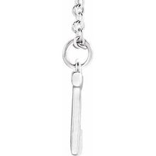 Load image into Gallery viewer, Sterling Silver Initial J Dangle 16&quot; Necklace
