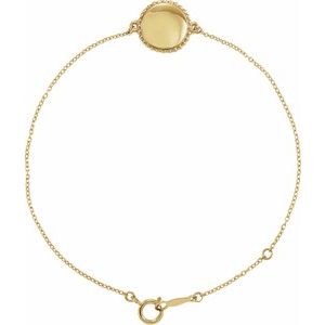 Engravable Beaded Bracelet