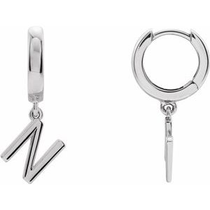 Single Initial Earring
