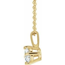 Load image into Gallery viewer, 14K Yellow 3/8 CT Diamond Solitaire 16-18&quot; Necklace
