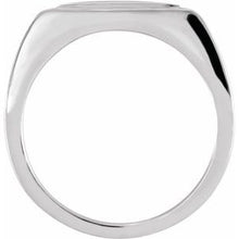Charger l&#39;image dans la galerie, Sterling Silver 11.5x6 mm Geometric Signet Ring
