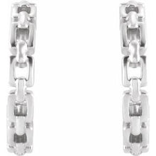 Load image into Gallery viewer, Chain Link Hoop Earrings
