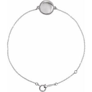 Sterling Silver Beaded 6.5-7.5