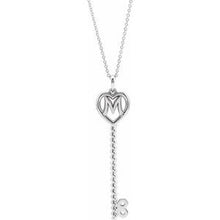 Load image into Gallery viewer, Sterling Silver Mother&#39;s Key¬Æ 16-18&quot; Necklace
