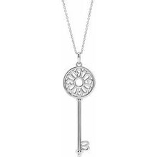Load image into Gallery viewer, Sterling Silver Mother&#39;s Key¬Æ 16-18&quot; Necklace
