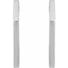 Load image into Gallery viewer, Sterling Silver 15.76 mm Geometric Hoop Earrings
