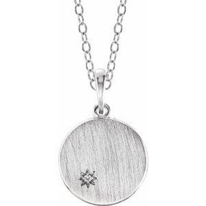 Engravable Necklace, Pendant or Dangle