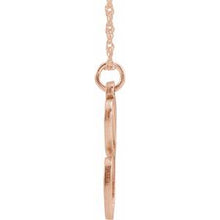 Charger l&#39;image dans la galerie, 14K Rose Gold-Plated Sterling Silver Script Initial C 16-18&quot; Necklace
