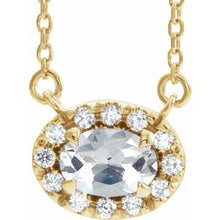 Load image into Gallery viewer, 14K Yellow 5/8 CTW Diamond 16&quot; Necklace
